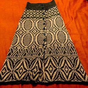 EUC, xs Anthro fair isle skirt